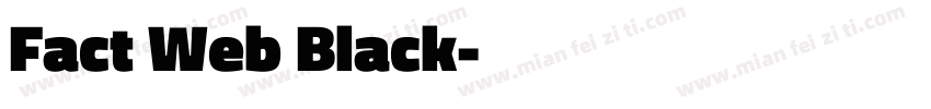 Fact Web Black字体转换